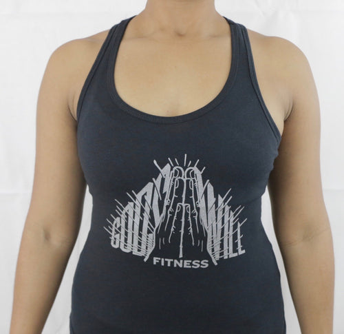 God's Will Fitness Women's Black Racerback Tanks