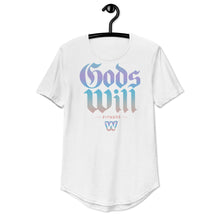 Load image into Gallery viewer, God&#39;s Will Men&#39;s Gradient Curved Hem T-Shirt