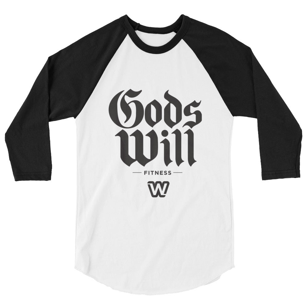 God's Will Fitness Baseball Tee